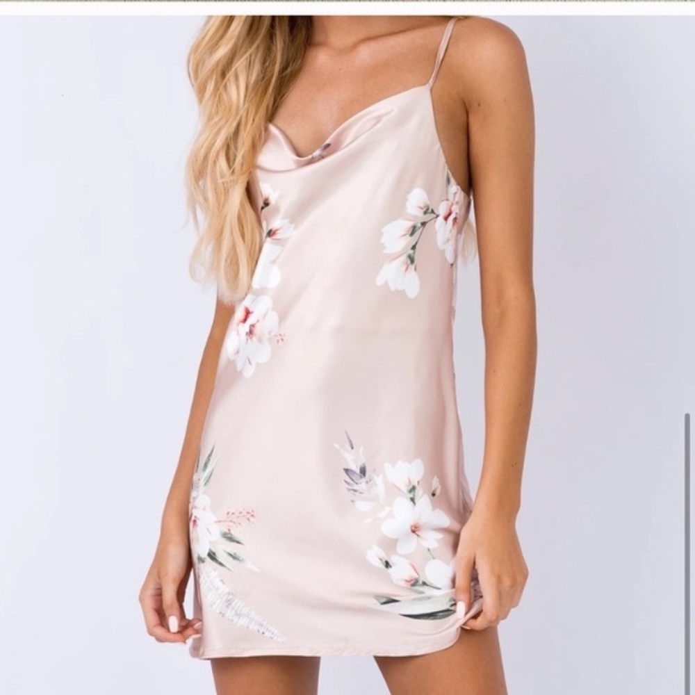 Princess Polly Floral Silk Mini Dress Size 2